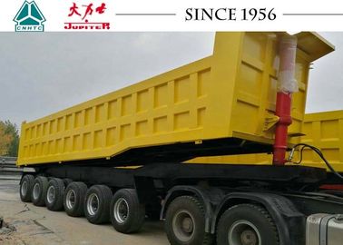 Durable 80 Tons Heavy Duty Tipper Trailer For Bauxite Ore Transport In Ghana