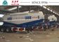 V Type 2 Axles Bulk Cement Tanker Trailer With Diesel Engine 25-40 Tons Payload