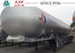 58 CBM Tri Axle LPG Tank Trailer Q370R Material For Carry Liquid Pertol Gas